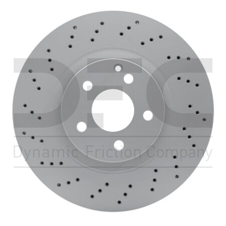 Dynamic Friction Co DFC GEOSPEC COATED ROTOR - DRILLED 624-63079
